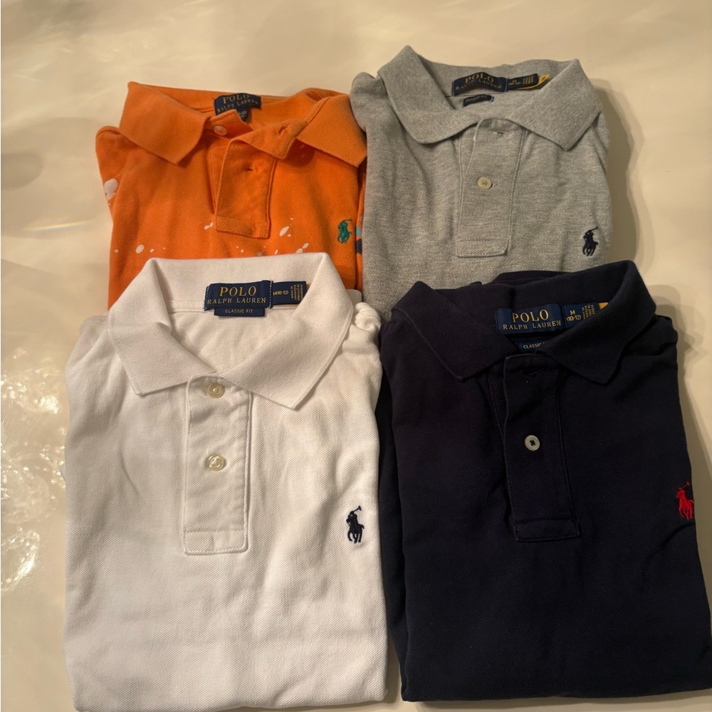 Polo by Ralph Lauren Kids Polo Shirt Collection - Orange, Gray, White, Navy